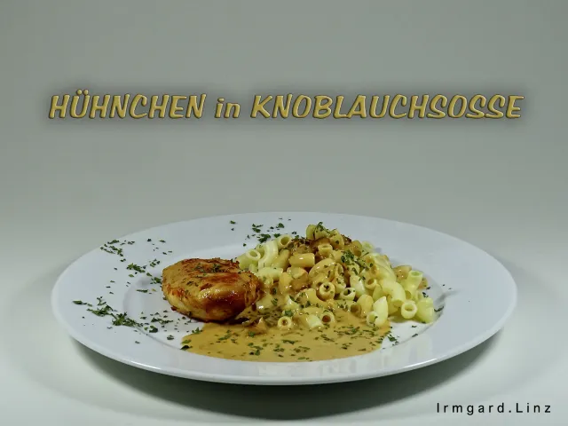 Hühnchen in Knoblauchsosse