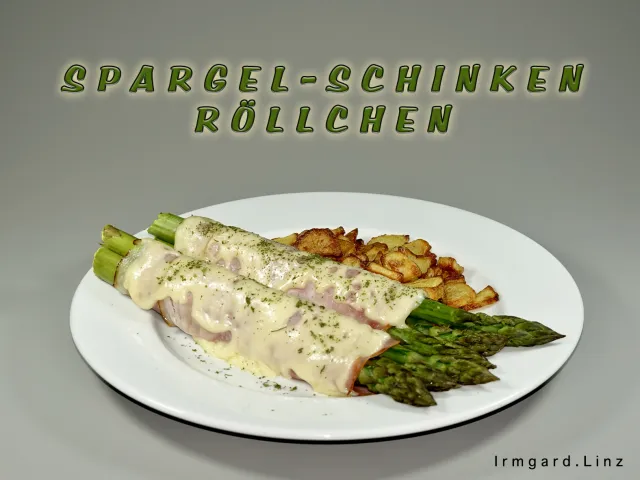 Spargel-Schinken-Röllchen