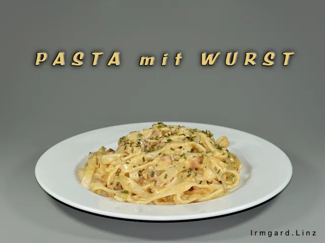 Pasta mit Wurst