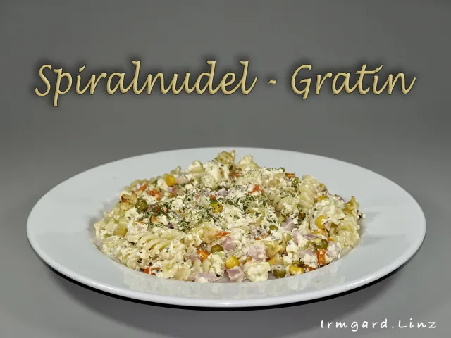 Spiralnudel-Gratin