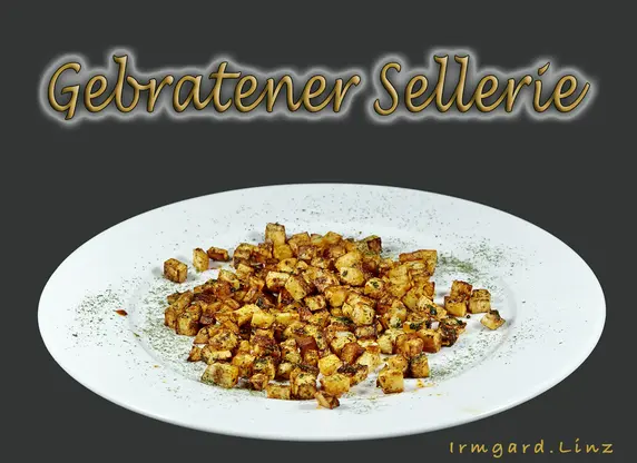 Gebratene Sellerie