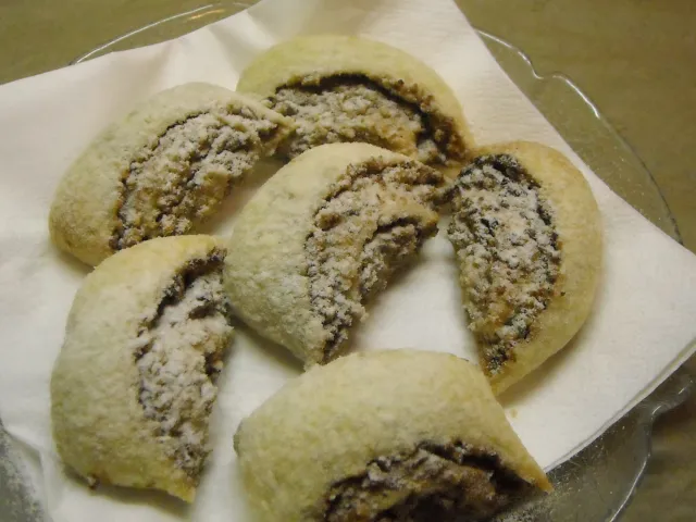 Blätterteig - Nusskipferl