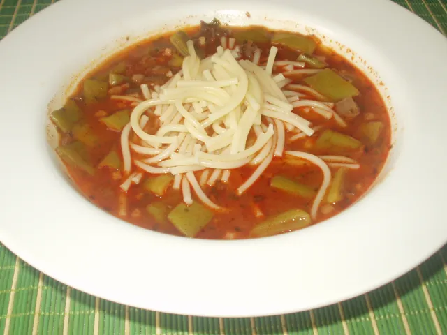 Bosnische Bohnen(Fisolen) Suppe