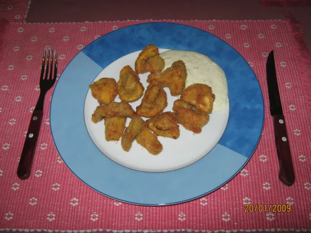 Gebackene Champions & Sauce Tartar