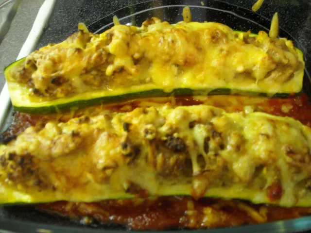 Gefüllte Zucchini mit Feta