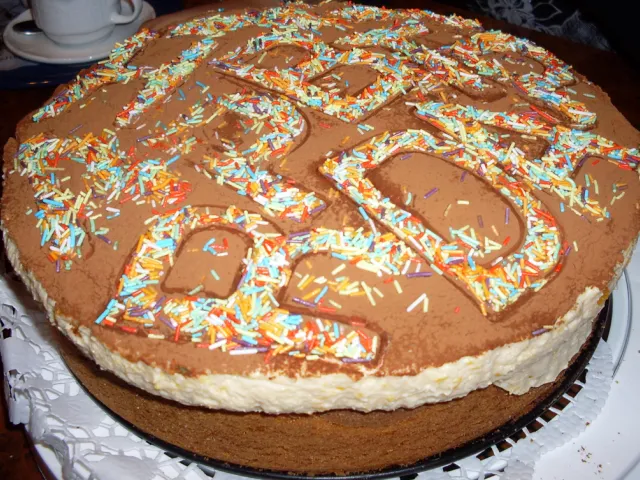 Hell - Dunkel - Torte mit Mandarinencreme