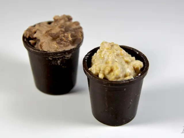 Schokotöpfchen mit Baileys-Schoko-Füllung