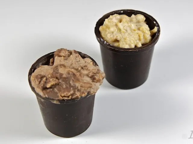 Schokotöpfchen mit Rum-Schoko-Füllung