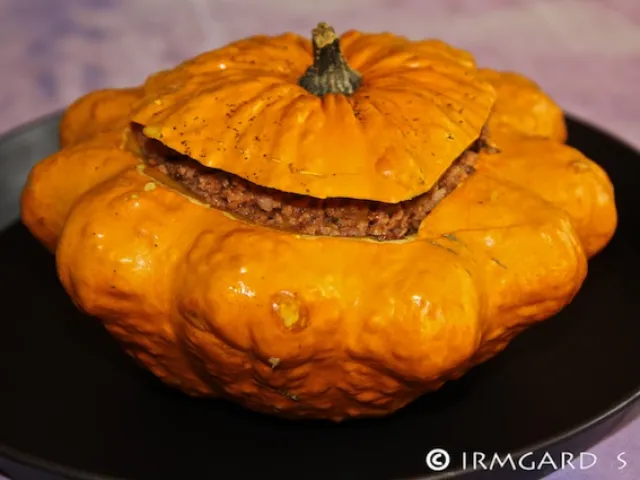 Mit Soja gefüllter Patisson