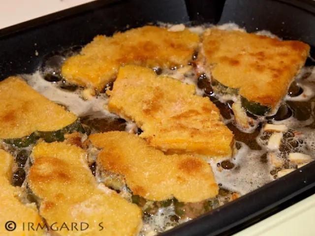 Panierter Muskat-Kürbis