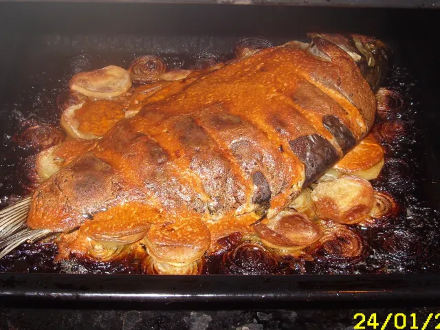 Karpfen aus dem Ofen  (Rácponty) 