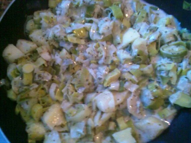 Porree-Apfel-Gemüse 