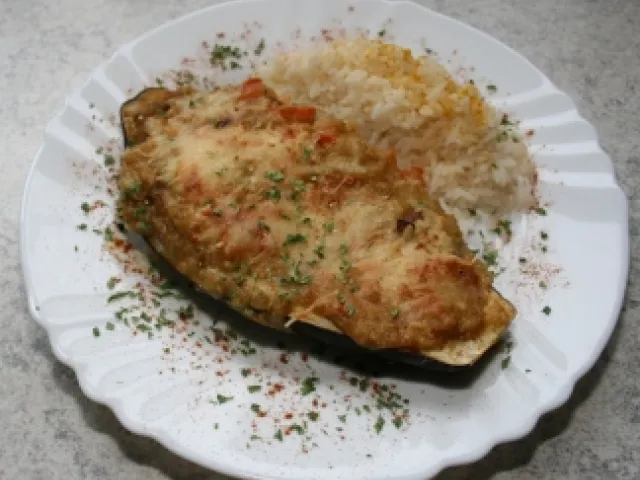 Gefüllte Auberginen