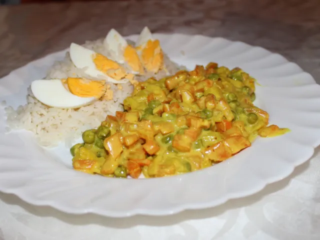 Karotten-Erbsen-Curry
