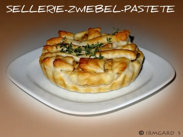Sellerie-Zwiebel-Pastete