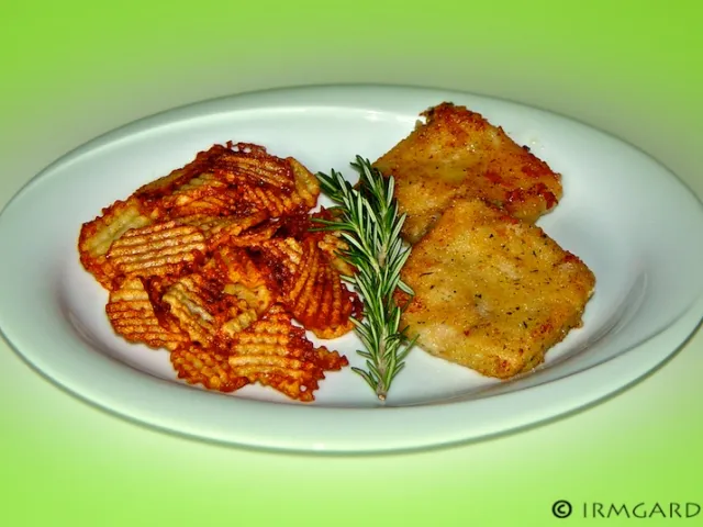 Dorsch Meuniére mit Gitterkartoffeln