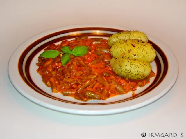 Fisolengulasch / Gulasch aus grünen Bohnen