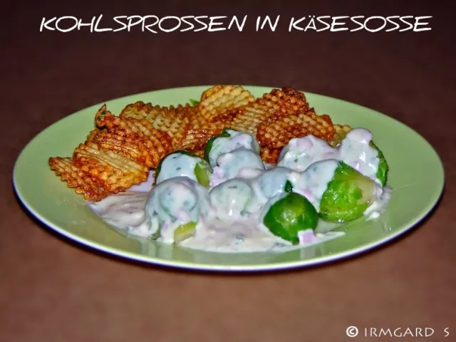 Kohlsprossen in Käsesosse