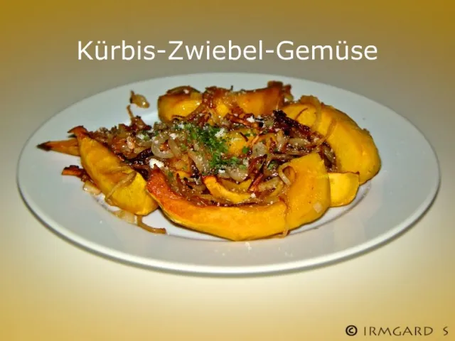 Kürbis-Zwiebel-Pfanne