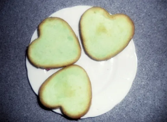 Blue Curacao Herzen mit Curacao Sahne