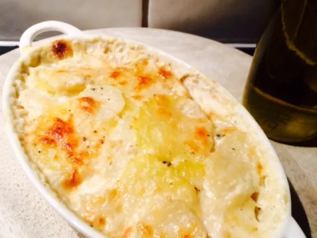 Erdäpfel-Topinambur Gratin