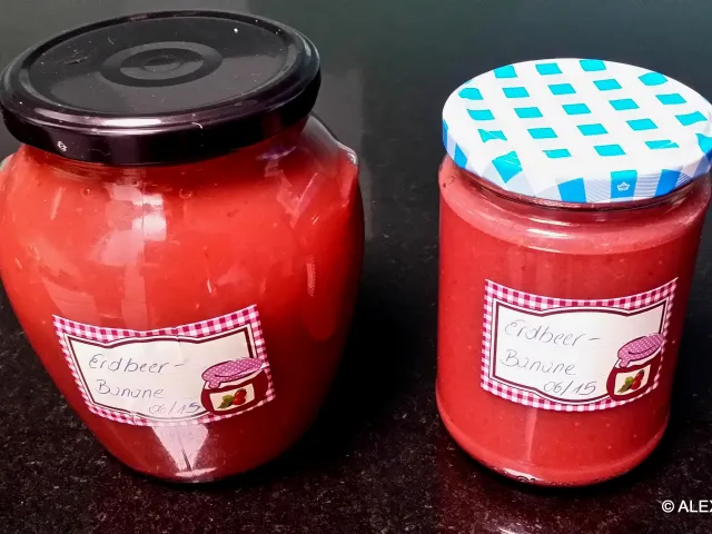 Erdbeer - Bananen Marmelade