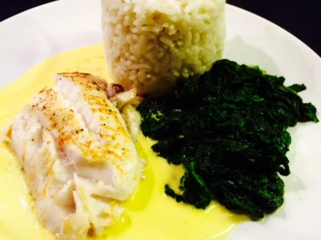 Fisch mit Safransauce