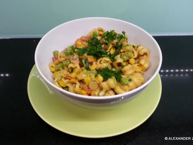 Gemüse - Rahmnudeln