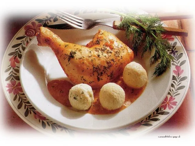 Galantaer Hähnchenschenkel