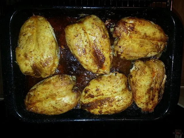 Hähnchenbrust mit Honig und Knoblauch