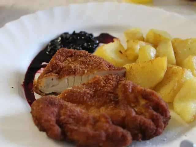 Panierte Hühnerbrustschnitzel