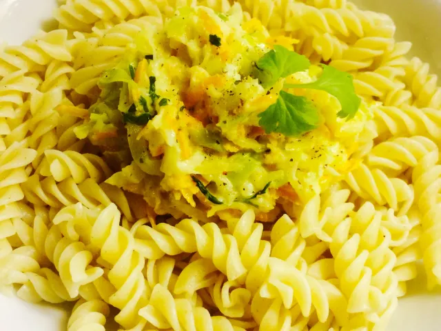 Nudeln mit Wurzelgemüse 