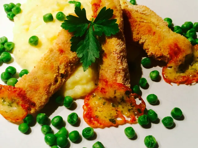 Gebackene Schinkenröllchen