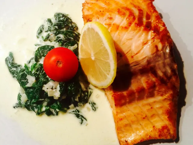 Lachs mit Rahmspinat