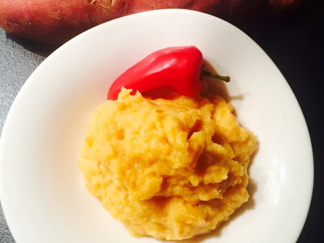 Exotisches Süßkartoffelpüree