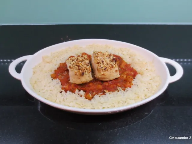 Hähnchenbrust mit Kichererbsen   