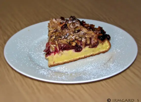 Versunkener Pflaumenkuchen