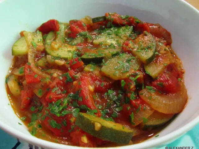 Paprika Zucchini Gemüse