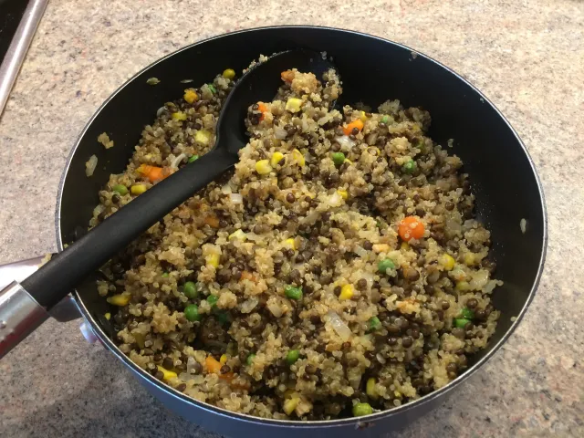 Linsen-Quinoa-Pfanne