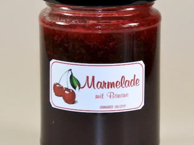 Kirschmarmelade mit Bananen