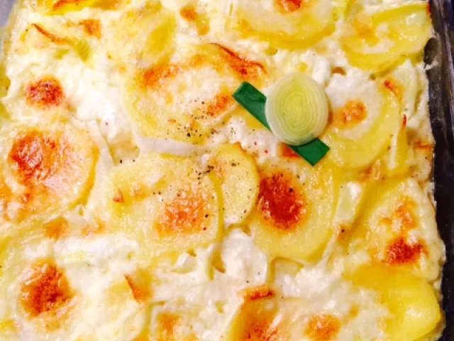 Kartoffel-Lauch Gratin
