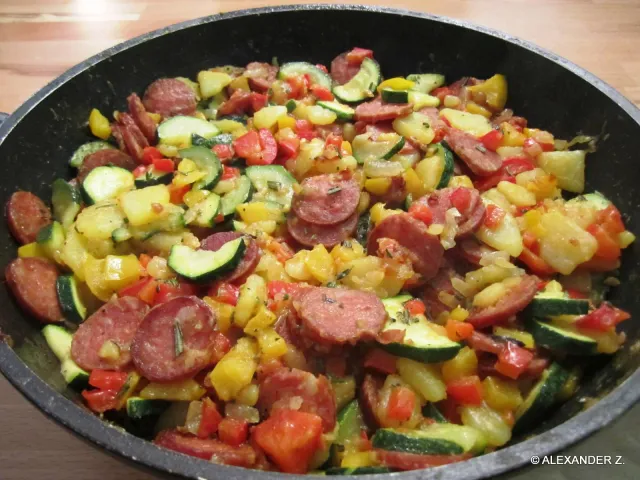 Kartoffel Gemüsepfanne