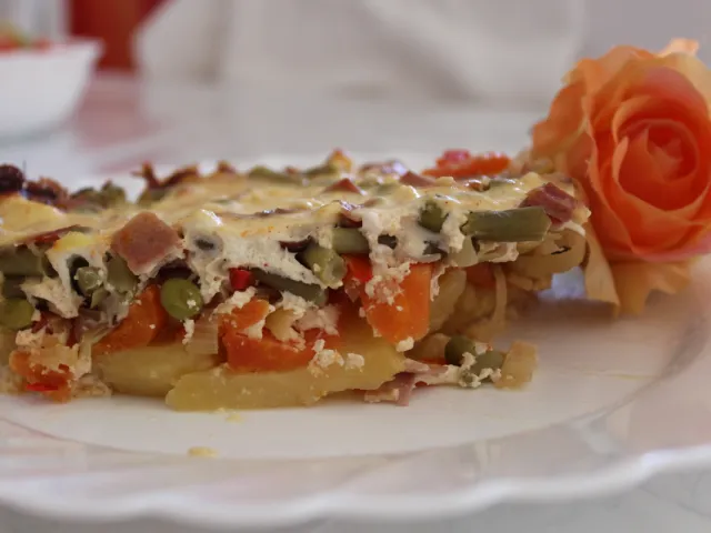 Kartoffel-Schinken-Auflauf