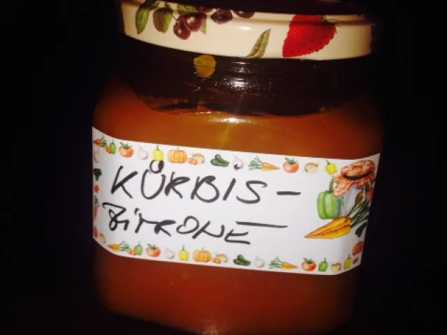 Kürbis- Zitronen Marmelade