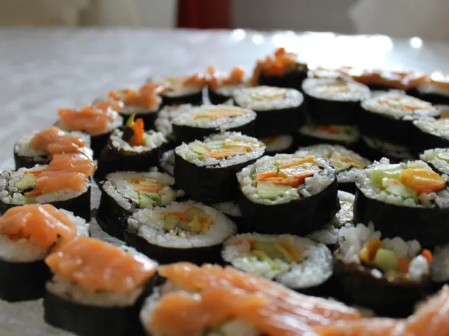 Lachs-Sushi