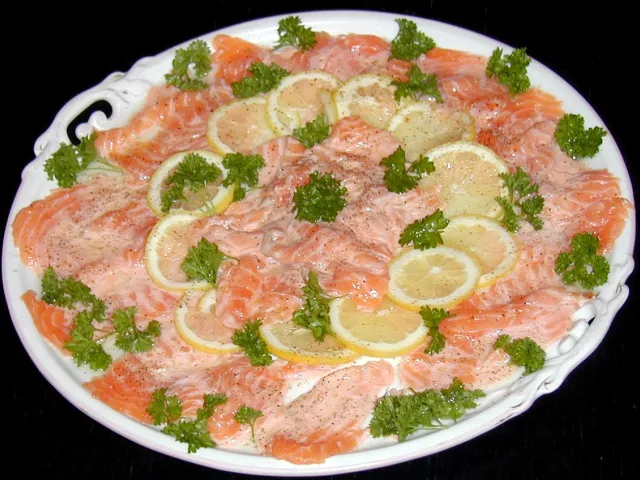 Lachscarpaccio