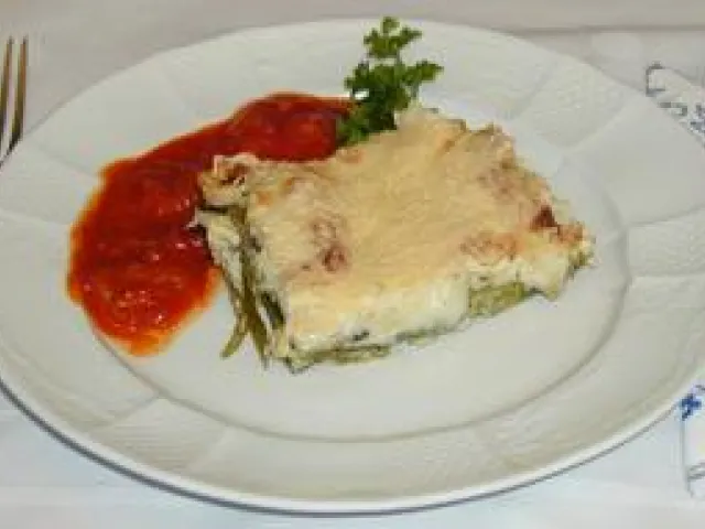 Lasagne mit Huhn und Champignons