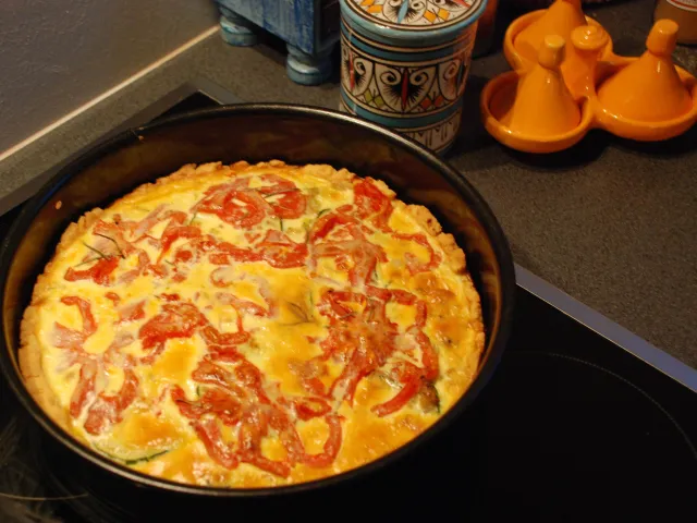 Tomaten-Zucchini-Quiche