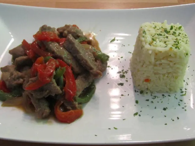 Rindfleisch mit Paprika