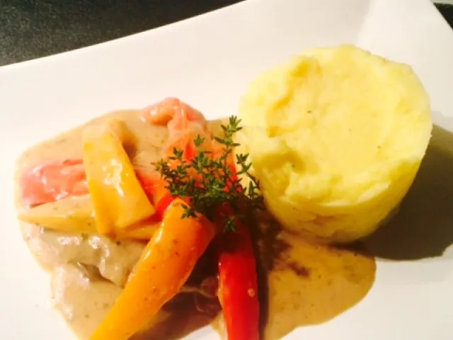  Rindschnitzerl mit Paprikagemüse